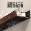 Estante de Almacenamiento para Baño de Nogal Baño Inodoro Escritorio de Lavado Inodoro Pared Estante de Almacenamiento sin Agujeros