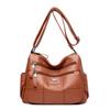 Bolso Materno Clásico de Cuadros Bordados 2024 Estilo Coreano Multibolsillos Cuero Bolso Cuadrado Pequeño Moda Patrón Lichi Bolso de Hombro