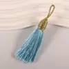 Tampa Rosqueada 7,5cm Argola para Puxar Pingente de Leque com Borla Marcador de Página Acessórios Nó Chinês Acessórios para Roupas Pingente para Pendurar no Carro