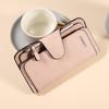 Nueva Hebilla Cartera Estilo Coreano para Mujer Grande 70% de Descuento Bolso de Moda para Mujer Ranura para Múltiples Tarjetas Cartera para Mujer Tela Escarchada Bicolor