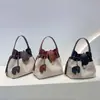 Moda Nova de Verão Estilo Coreano Nicho Bolsa de Linho Elegante Patchwork Bolsa Transversal para Trabalho e Deslocamento Bolsa de Mão Simples para Mulheres