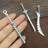 Set Mixto de 20 Colgantes de Espada, Pulseras Creativas Hechas a Mano para DIY, Collares, Llaveros, Pequeños Accesorios Colgantes