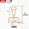 Hebilla de bolso accesorios cerradura de hardware hebilla de metal correa de bolso engrosada hebilla colgante hebilla de mochila hebilla de tornillo accesorios hebilla de bolso de cuero