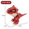 Set de juguete de dinosaurio mordedor de dedos transfronterizo pterosaurio tiembla con el mismo dragón del sur Tyrannosaurus rex al por mayor versión Q cognición de dinosaurio