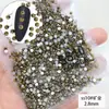 Popular Rey Ventilador Decoración de Uñas con Diamantes Paquete Completo Diamante Mineral Oro Plata Vidrio Redondo de Fondo Plano Accesorios para Uñas DIY