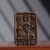 Loja de fábrica Escultura em madeira de ágar Pingente de Bodhisattva Manjusri Escultura fina em madeira Pingente de carro Artesanato Decorações