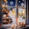 Rps841 Pegatinas Electrostáticas de Vidrio con Prisma de Arcoíris Navideño Transfronterizo, Pegatinas Coloridas de Pájaro Anticolisión, Atrapasol, Pegatinas para Ventana
