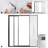 Exclusivo transfronterizo superventas tela gruesa de nailon para sellado de aire acondicionado, tela suave para sellado de aire acondicionado móvil, deflector para ventana de puerta corredera