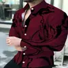 Camisa masculina casual de manga comprida para comércio exterior, estilo de negócios, camisa masculina de manga comprida elegante e sofisticada