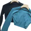 Top Colete de Manga Longa para Dança de Ballet Ginástica Roupa de Yoga Camiseta Comércio Exterior Transfronteiriço Sudeste Asiático Estilo Europeu e Americano