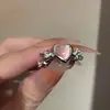 Conjunto de Anillos de Zirconia Luna Azul Amor Transfronterizo Anillo Pulsera Personalizado para Mujer Lujo Ligero Diseño de Nicho Venta al por Mayor