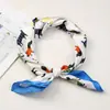 Pañuelo de Seda de Algodón y Lino Estilo Coreano 70cm, Moderno y Versátil, Pañuelo Cuadrado Pequeño Sencillo y Artístico, Adecuado para Fotografía de Viaje y como Pañuelo Decorativo para el Cuello