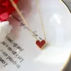 Collar de Corazón de Amor de Plata de Ley 925 Chapado en Oro de 14K Estilo Japonés y Coreano Collar de Cadena Simple para el Cuello Regalo de Cumpleaños para Novia