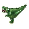 Globo de dinosaurio de dibujos animados de 18 pulgadas nuevo transfronterizo para fiesta de banquete de cumpleaños infantil decoración de fiesta globo