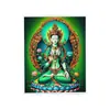 Pintura Thangka de Gemas Farmacéutico Zakiram Vida Pasada y Vida Presente Tara Verde Madre Benmingfo Puede Cambiar Imagen Thangka Re-grabado de la Marea Nacional