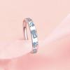 Anillo de Pareja Anillo de Gato y Perro Diario Anillo de Dibujos Animados Casual Anillo Liso Luminoso Anillo de Par de Plata de Ley Pulsera Venta al por Mayor
