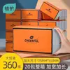 Papel de Seda com Almofada de Ar em Cor Laranja Vibrante, 20 Pacotes Grandes de Papel de Seda Acessível, Lenço Facial, Guardanapos, Lenços para Mãos, Caixa Fechada Atacado