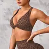 Sujetador Transfronterizo Estampado de Leopardo, Lencería Popular de Comercio Exterior para Mujer, Sin Aros, Cómodo, Copas Completas, Más Vendido en Amazon, Estampado de Leopardo en Stock