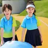 Conjunto de Uniforme Escolar de Verano para Estudiantes de Primaria, Uniforme de Graduación de Manga Corta Degradado, Uniforme de Jardín de Infancia, Atuendo Deportivo para Actuaciones Infantiles