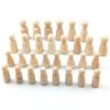 Madera pintada DIY grande, mediano y pequeño niños y niñas mixtos pila de madera muñeco figura estilo manualidades 30 piezas por paquete