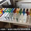 Tijolo de vidro transparente bolha cor parede divisória sólido quadrado hot melt tijolo Cristal padrão gelo super branco bar fábrica bloco