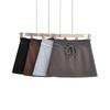 7171-22 nuevo otoño temprano moda europea y americana hilo deportivo cintura elástica cordón con cordones falda corta línea A