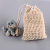 Bolsa de jabón de algodón y lino fibra vegetal degradable hecha a mano bolsa de almacenamiento de jabón bolsa de malla para jabón baño cepillo de baño al por mayor Nuevo 65
