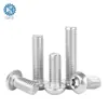 Suministro en Stock de Tornillos Antirrobo Torx de Cabeza Redonda de Acero Inoxidable 304, Tornillos de Cabeza Plana con Torx Interno Sin Columna para Máquina