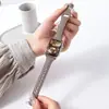 Adecuado para Apple Iwatchs10 Xiaomi 89Pro Redmi 4 Huawei Gt5 Hebilla de Mujer Correa de Cuero para Cintura Pequeña