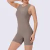 Mono deportivo de fitness para mujer europeo y americano con almohadillas en el pecho incorporadas, cuello halter, espalda descubierta, ajustado, mono de yoga