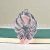 Pingente rosa de cristal Fox obsidiano Nine Tail Fox colar imitação Jade outono e inverno masculino e feminino all-match cadeia de suéter longo atacado