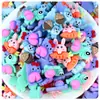 Parche de Accesorios de Resina de Dibujos Animados para Bricolaje, Pegamento en Crema, Paquete de Materiales para Fundas de Teléfono Móvil y Joyería, Pato de Goma Mixto, Pinza para el Cabello Infantil