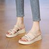 688-500.00g Sandalias de Mujer 2025 Nuevo Verano Estilo Hada Diapositivas Planas Sandalias Romanas de Playa