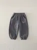 Pantalones de otoño e invierno forrados de polar para niños, pantalones largos para bebés y niños pequeños, pantalones deportivos casuales de polar gruesos y elegantes para niñas, ropa de invierno de moda