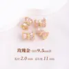 Pulsera de Oro Blanco Cuentas Espaciadoras Accesorios Pulsera de Cuentas Hecha a Mano Accesorios DIY con Cuentas de Rueda de Circonita y Espaciadores Decorativos
