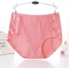 Cuecas com Renda Algodão Puro Cintura Alta Cuecas Tamanho Grande para Mulheres Extra-Gordas Modeladoras de Quadril e Apertadas na Cintura para Mamãe