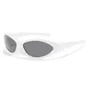 Óculos de Sol Raine 2026 Novos Gatinho Futuristas para Mulheres, Lentes de PC Retrô Europeias e Americanas, Óculos de Sol Protetores Solares de Alta Qualidade Estilo de Rua