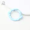 Hebilla de Resorte con Forma de Cordero Pintada de Colores Anillo Abierto Accesorios de Joyería de Aleación DIY Anillo de Conexión para Llavero