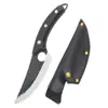 Cuchillo deshuesador, Cuchillo de carnicero forjado, Cuchillo para sacrificar y cortar, Cuchillo afilado para cortar carne, Cuchillo de acero inoxidable con mango de madera de nogal, Cuchillo de cocina para el hogar