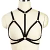 Ropa Tipo Bambú Cuello Halter Hueco Sin Tirantes Rojo Estilo Tres Puntos Correa Elástica Hueca Sujetador Sexy O0650