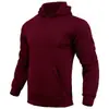 Sudadera con capucha para hombre, color liso, de estilo deportivo casual europeo, para uso en exteriores, de AliExpress, para otoño e invierno, transfronteriza