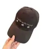 Gorra de Béisbol Bordada con Tres Flores Coreanas y Visera Ancha, Adelgazante, Versátil Casual, Gorra Tipo Pico de Algodón Puro para Estudiantes y Parejas