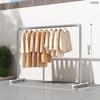 Varal de Tubo de Aço, Cabideiro, Varão para Secar Roupa, Varal de Chão Doméstico para Varanda, Quarto, Exterior, Pendurar Roupa, Tubo Simples para Secar Edredom