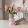Vaso de Vidro Estilo Europeu Estilo Ins Ornamentos Simples Vaso de Luxo Leve Meio-antigo Alta Qualidade Arranjo de Flores Decoração Suave Criativa