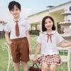 Ropa de verano para jardín de niños Ropa de clase para niños Uniforme escolar de estudiantes de primaria Ropa de actuación para recital de poesía de verano y presentación de coro