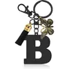 Llavero de Acero Inoxidable con Colgantes de 26 Letras, Accesorios para Bolsos, Colgante para Llavero, Joyería Coreana Estilo Goteo de Aceite al por Mayor