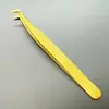 Pinzas para Pestañas con Patrón de Pez Color Espejo Pinza de Pluma Dorada Pinzas de Delfín Pinzas de Flor Pinzas para Pestañas