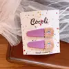 Nuevo clip BB cuadrado de bordado de flor de tela de primavera y verano para niños coreanos, clip lateral lindo para niñas, clip de par, padre-hijo