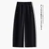 Calça cropped amarela limão para mulheres, nova coleção outono 2026, calça casual leve, calça social reta slim fit versátil