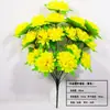 Simulação de 12 Crisântemos Sacrifício para Varrer Túmulo Varredura de Túmulo Varredura de Túmulo Varredura de Túmulo Cemitério Cemitério Cemitério Varredura de Túmulo Flores de Seda Plástica Flores Artificiais